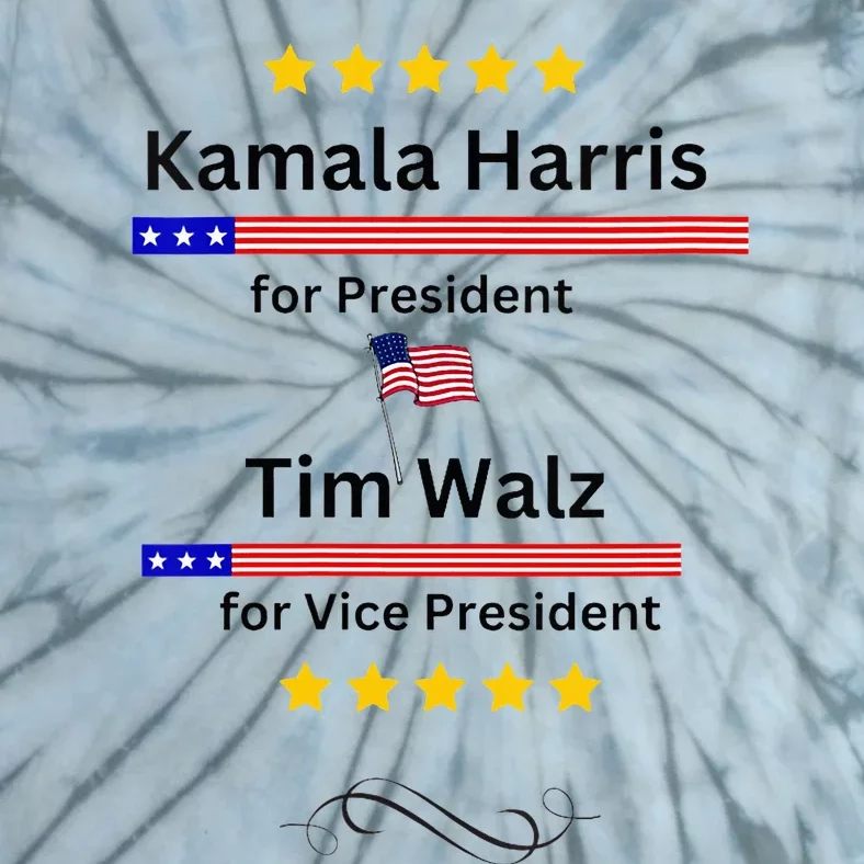 Kamala Harris Tim Walz For President And Vice President Vote Tie-Dye T-Shirt