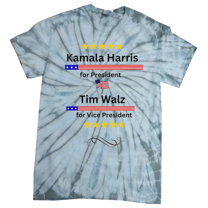 Kamala Harris Tim Walz For President And Vice President Vote Tie-Dye T-Shirt