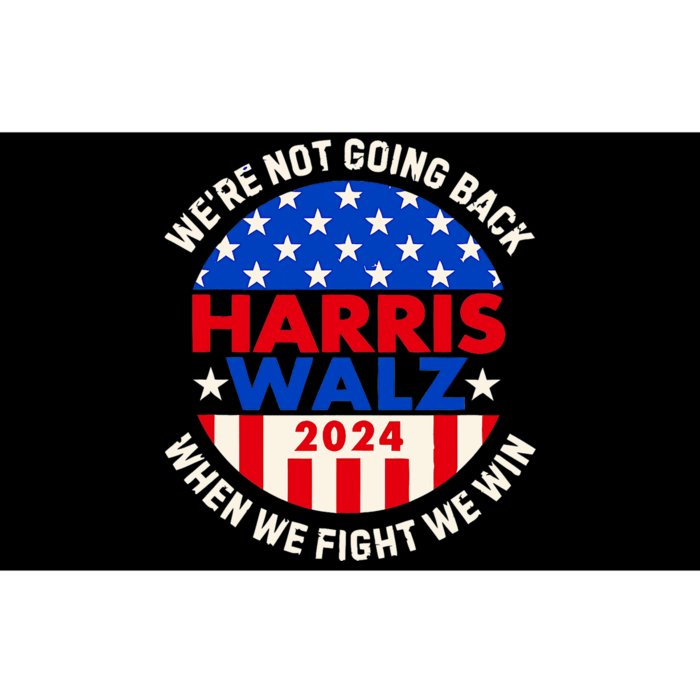 Kamala Harris Tim Walz 2024 When We Fight We Win Bumper Sticker