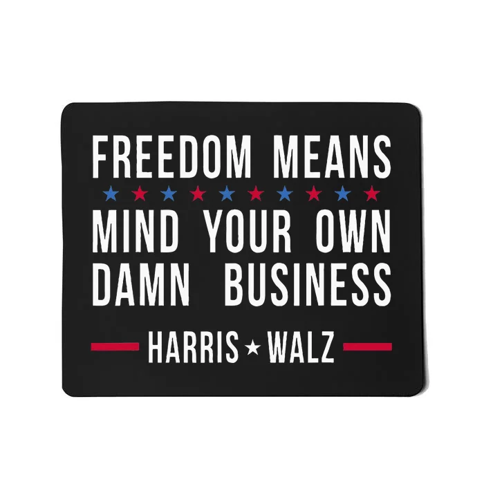 Kamala Harris Tim Walz For President And Vice President Mousepad