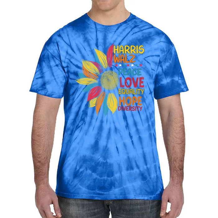 Kamala Harris Tim Walz Waltz Cool Gift Tie-Dye T-Shirt