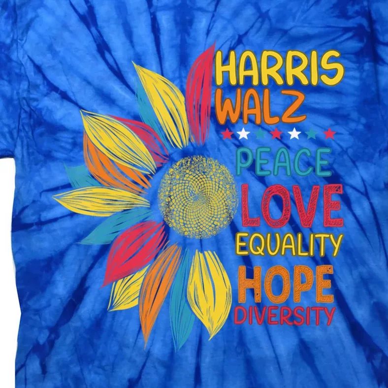 Kamala Harris Tim Walz Waltz Cool Gift Tie-Dye T-Shirt