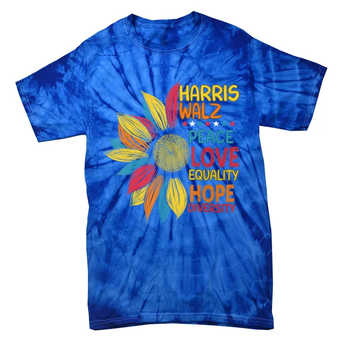 Kamala Harris Tim Walz Waltz Cool Gift Tie-Dye T-Shirt