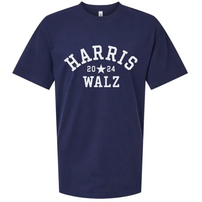 Kamala Harris Tim Walz Sueded Cloud Jersey T-Shirt