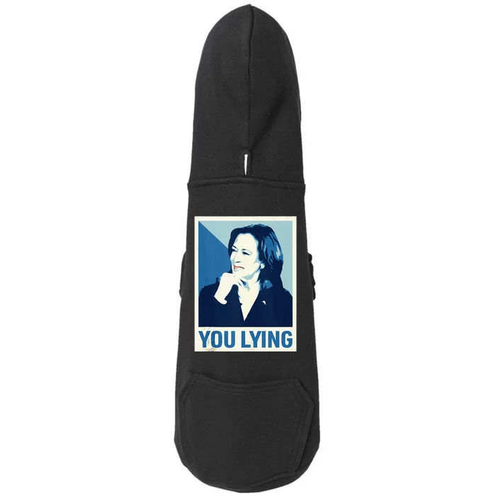 Kamala Harris Trump Debate 2024 I Know You Lying Doggie 3-End Fleece Hoodie