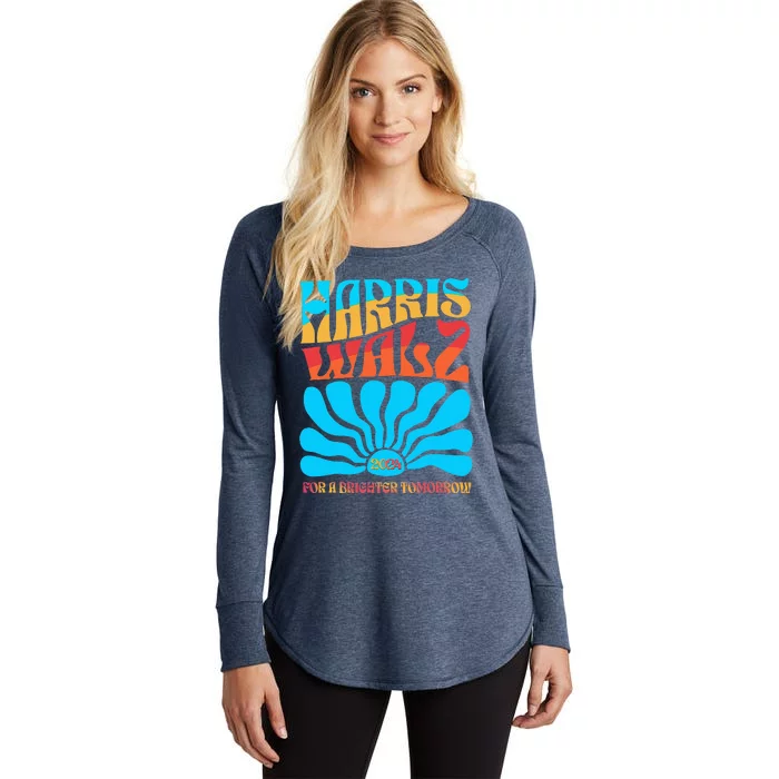 Kamala Harris Tim Walz Waltz Women's Perfect Tri Tunic Long Sleeve Shirt