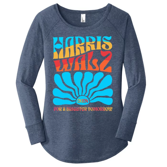 Kamala Harris Tim Walz Waltz Women's Perfect Tri Tunic Long Sleeve Shirt