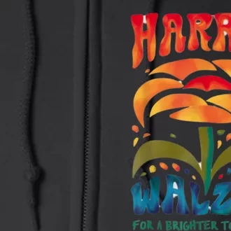 Kamala Harris Tim Walz 2024 Peace Lgbt Harris Walz Waltz Full Zip Hoodie