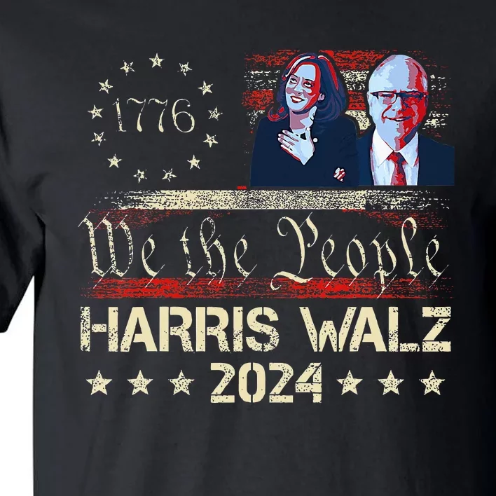 Kamala Harris Tim Walz Waltz Tall T-Shirt