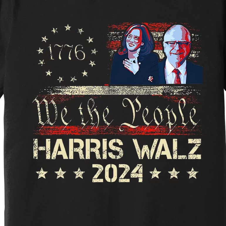 Kamala Harris Tim Walz Waltz Premium T-Shirt