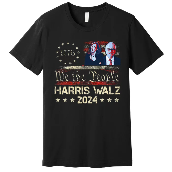 Kamala Harris Tim Walz Waltz Premium T-Shirt