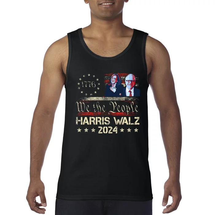 Kamala Harris Tim Walz Waltz Tank Top