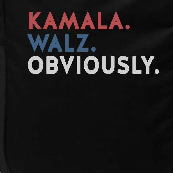 Kamala Harris Tim Walz Obviously 2024 Election Impact Tech Backpack