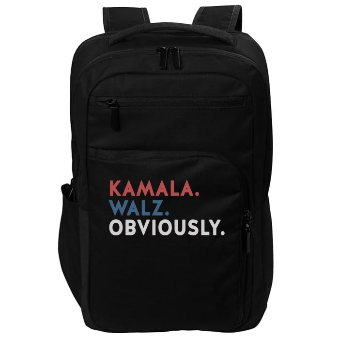 Kamala Harris Tim Walz Obviously 2024 Election Impact Tech Backpack