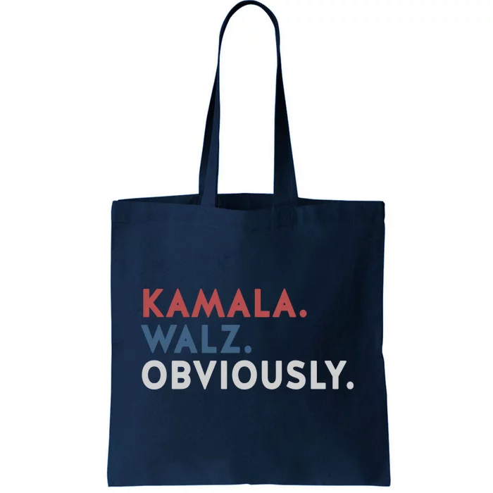 Kamala Harris Tim Walz Obviously 2024 Election Tote Bag