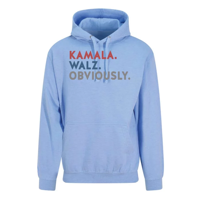 Kamala Harris Tim Walz Obviously 2024 Election Unisex Surf Hoodie