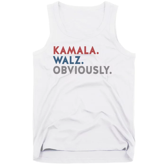 Kamala Harris Tim Walz Obviously 2024 Election Tank Top