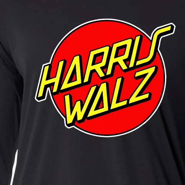 Kamala Harris Tim Walz 24 Skater 80s 90s Retro Skateboard Premium Cooling Performance Long Sleeve Crew