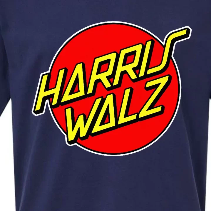 Kamala Harris Tim Walz 24 Skater 80s 90s Retro Skateboard Premium Sueded Cloud Jersey T-Shirt