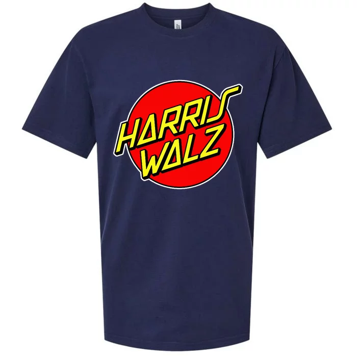 Kamala Harris Tim Walz 24 Skater 80s 90s Retro Skateboard Premium Sueded Cloud Jersey T-Shirt