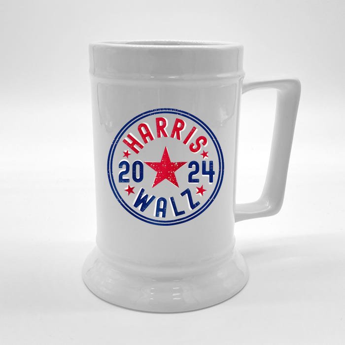 Kamala Harris Tim Walz Waltz Election Party Wear Raglan Baseball Front & Back Beer Stein