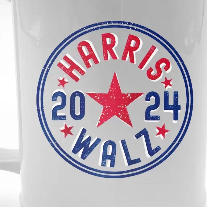 Kamala Harris Tim Walz Waltz Election Party Wear Raglan Baseball Front & Back Beer Stein