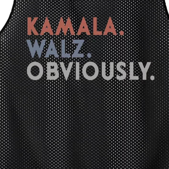 Kamala Harris Tim Walz Obviously Vote Harris Waltz 2024 Gift Mesh Reversible Basketball Jersey Tank