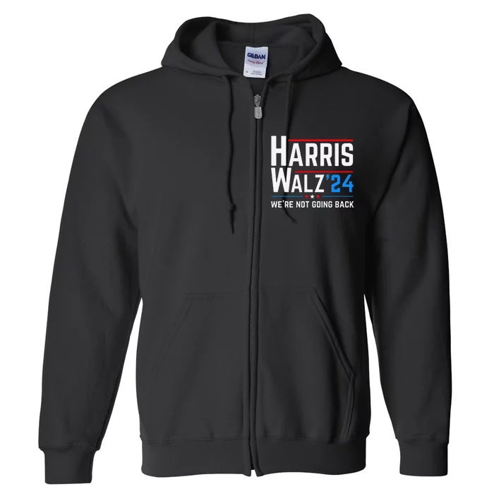 Kamala Harris Tim Walz Waltz Election Vote 2024 Gift Full Zip Hoodie