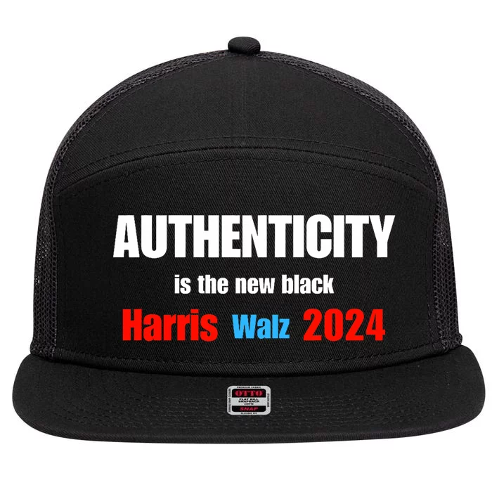 Kamala Harris Tim Walz 2024 Presidential Election 7 Panel Mesh Trucker Snapback Hat