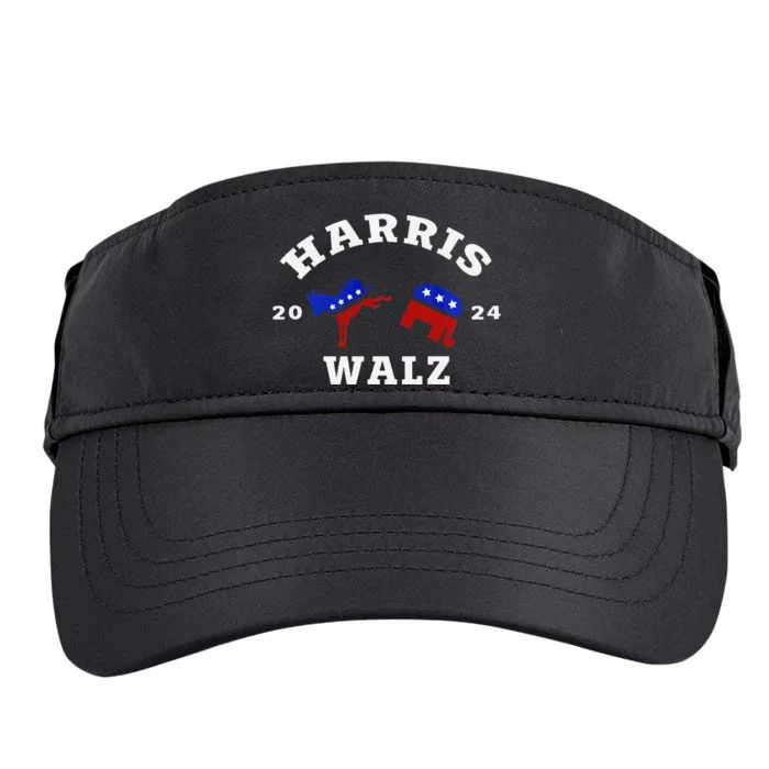 Kamala Harris Tim Waltz 2024 Adult Drive Performance Visor