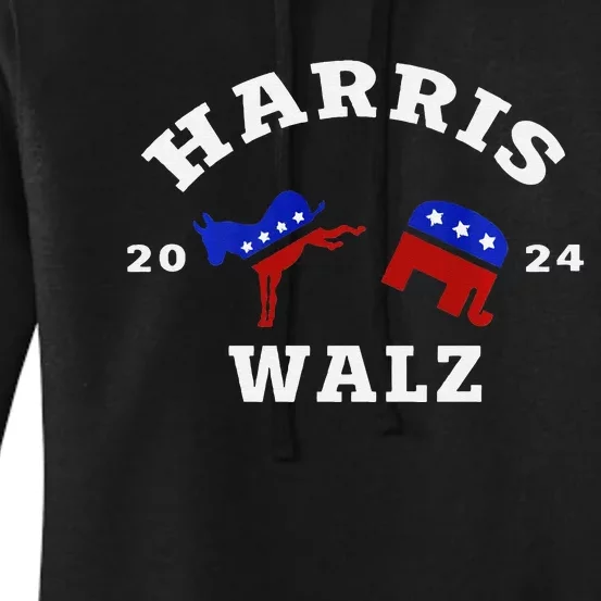 Kamala Harris Tim Waltz 2024 Women's Pullover Hoodie