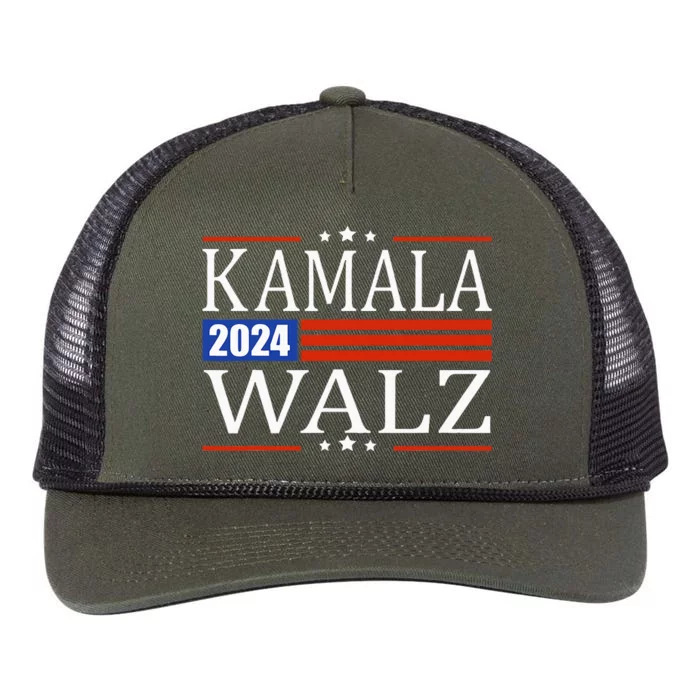 Kamala Harris Tim Waltz 2024 Retro Rope Trucker Hat Cap