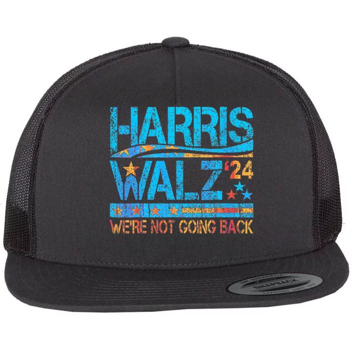 Kamala Harris Tim Waltz 2024 Flat Bill Trucker Hat