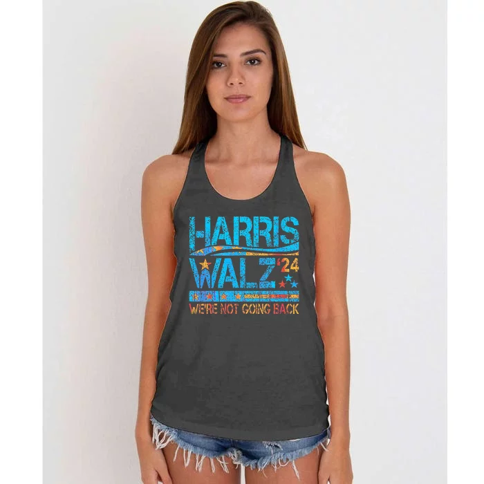 Kamala Harris Tim Waltz 2024 Women's Knotted Racerback Tank