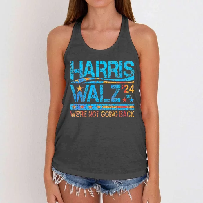 Kamala Harris Tim Waltz 2024 Women's Knotted Racerback Tank