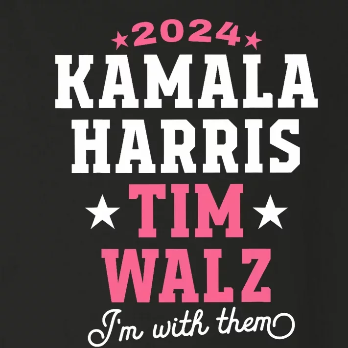 Kamala Harris Tim Walz 2024 President Election I’M With Them Toddler Long Sleeve Shirt