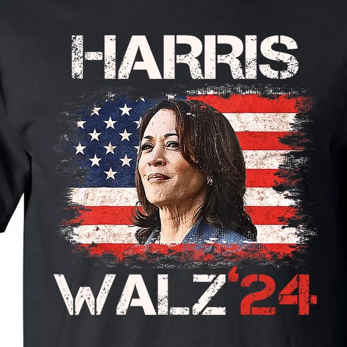 Kamala Harris Tim Walz Waltz Tall T-Shirt