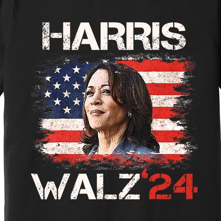 Kamala Harris Tim Walz Waltz Premium T-Shirt