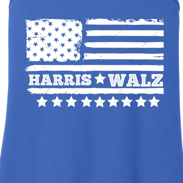 Kamala Harris Tim Walz Waltz Ladies Essential Tank