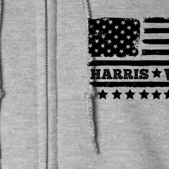 Kamala Harris Tim Walz Waltz Full Zip Hoodie