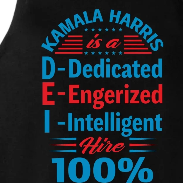 Kamala Harris Tribute Graphic Ladies Tri-Blend Wicking Tank