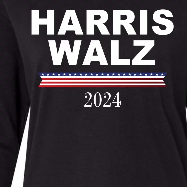 Kamala Harris Tim Walz 2024 Usa Election Womens Cotton Relaxed Long Sleeve T-Shirt