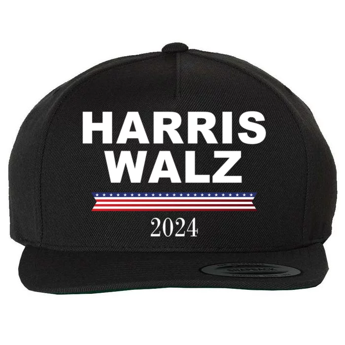 Kamala Harris Tim Walz 2024 Usa Election Wool Snapback Cap