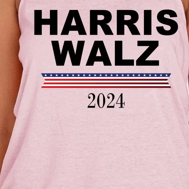 Kamala Harris Tim Walz 2024 Usa Election Women's Knotted Racerback Tank