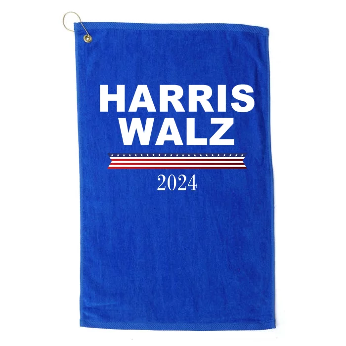 Kamala Harris Tim Walz 2024 Usa Election Platinum Collection Golf Towel