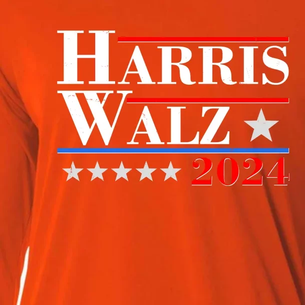 Kamala Harris Tim Walz 2024 Election Cooling Performance Long Sleeve Crew