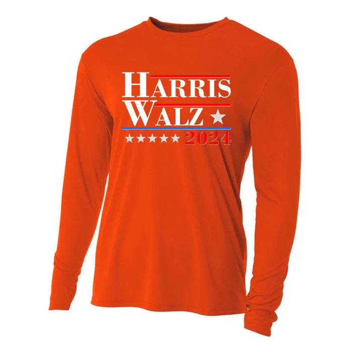 Kamala Harris Tim Walz 2024 Election Cooling Performance Long Sleeve Crew