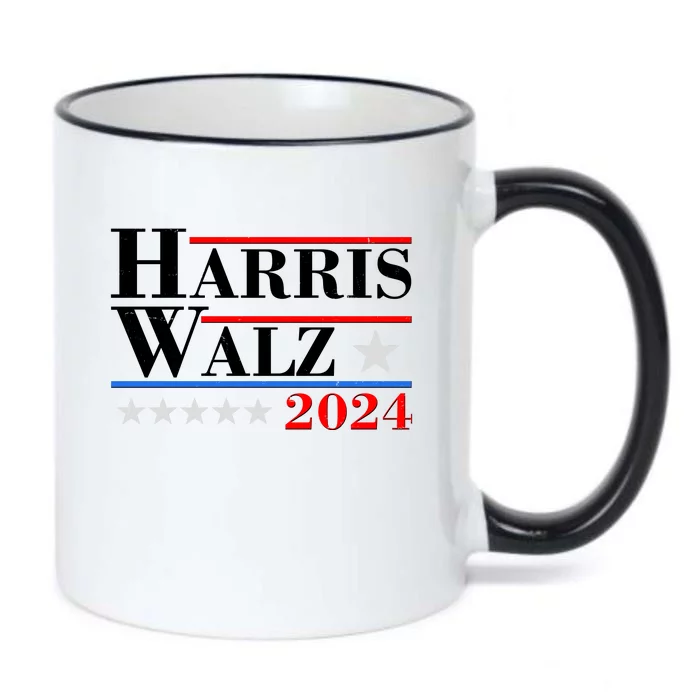 Kamala Harris Tim Walz 2024 Election Black Color Changing Mug