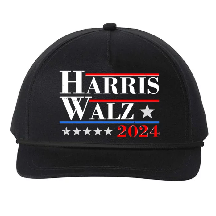 Kamala Harris Tim Walz 2024 Election Snapback Five-Panel Rope Hat