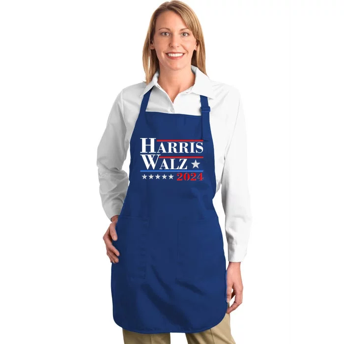 Kamala Harris Tim Walz 2024 Election Full-Length Apron With Pocket